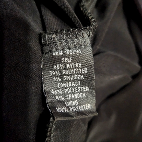 Vintage Gatsby Look Cocktail Dress Black Lace and Sequins Bodice Plus Size 24W - Picture 5 of 6